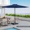 Costway 12 FT Patio Umbrella Outdoor Market Umbrella with Crank Handle 8 Sturdy Ribs Coffee/Beige/Red/Navy/Gray